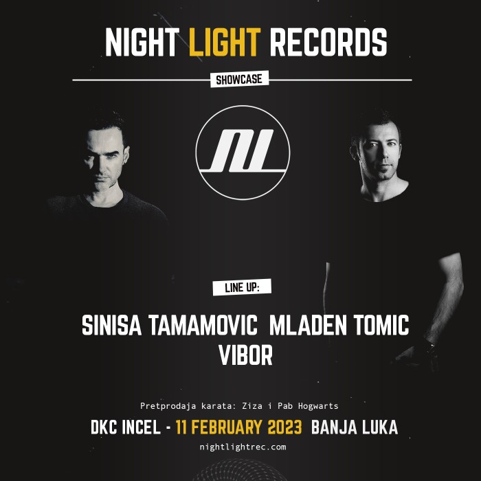 Night Light Records Showcase with Sinisa Tamamovic, Mladen Tomic and Vibor at Dkc Incel, Banja Luka