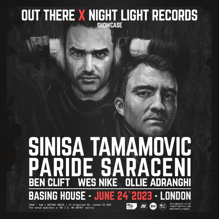 24th June Out There x Night Light Records Showcase at Basing House, London